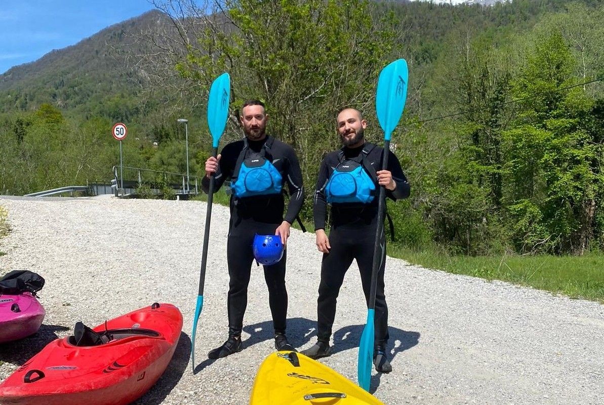 Soča im Mai
