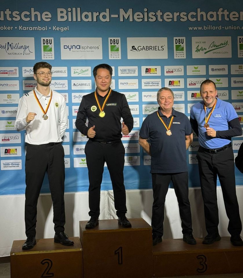 Tay-Dien Truong Deutscher Meister im Dreiband TB